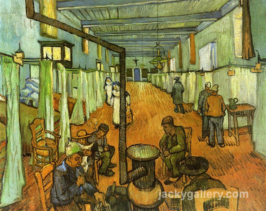 Ward in the Hospital at Arles, Van Gogh painting